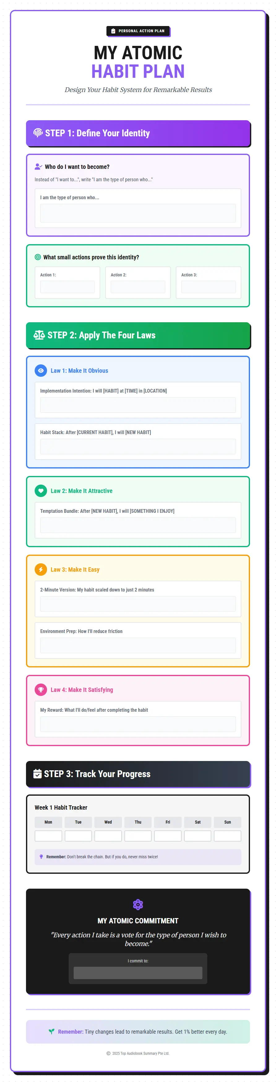 Personal Action Plan Preview